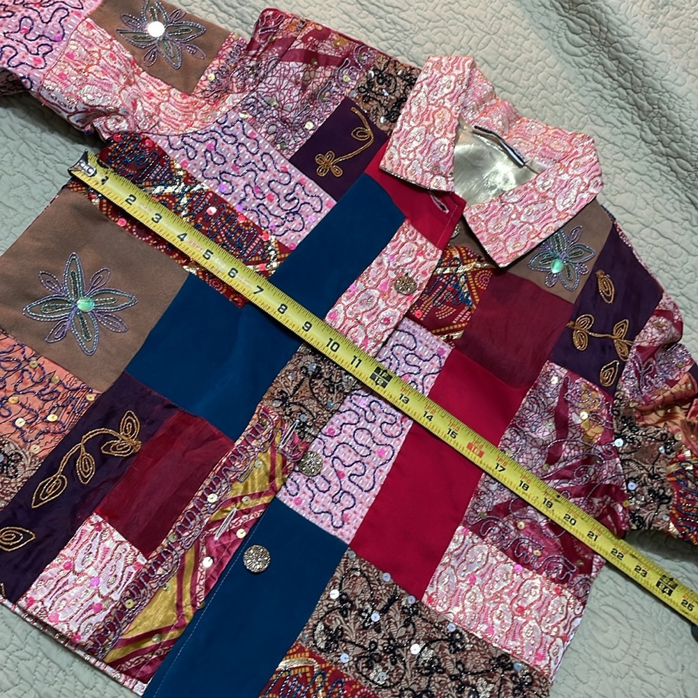 Draper And Damon’s Patchwork Metallic Brocade And… - image 5